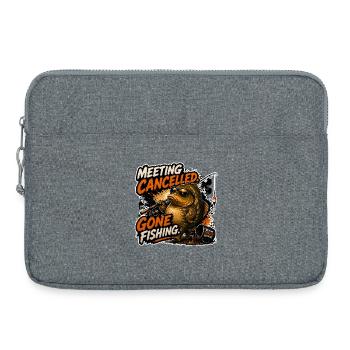 Treffen abgesagt Los-Karpfenfischen - Laptoptasche 15" - Grau meliert - Vorne