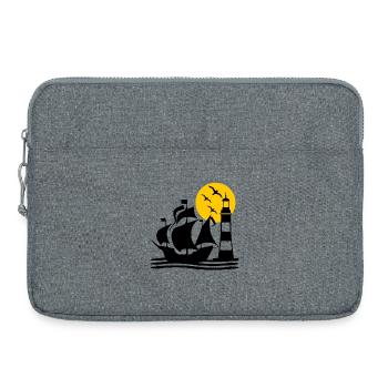 Voile - Sacoche pour ordinateur portable 15 pouces - gris chiné - Devant