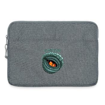 Ur-Raubtierauge – NIEMALS BLINZELN - Laptoptasche 15" - Grau meliert - Vorne