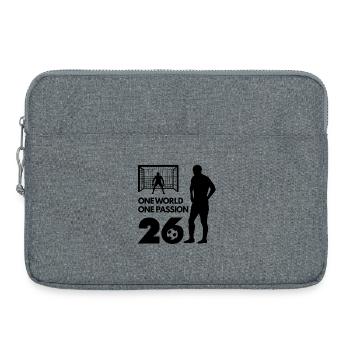 One Love One Passion Fußball Soccer - Laptop bag 15" - heather grey - Front