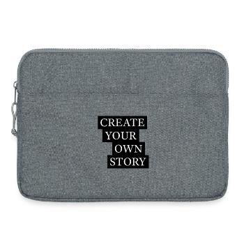 Create Your Own Story Statement - Laptop bag 15" - heather grey - Front