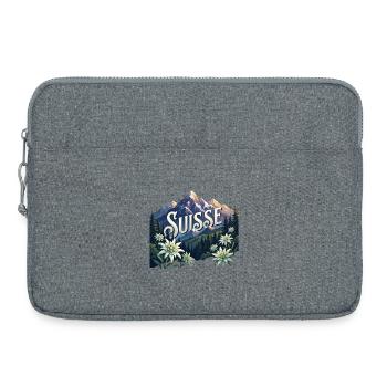 Suisse Suisse Suisse  Cadeau Nature - Sacoche pour ordinateur portable 15 pouces - gris chiné - Devant