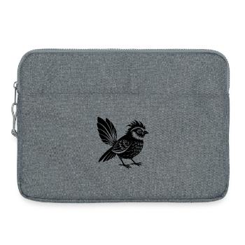 Oiseau de fantaisie - Sacoche pour ordinateur portable 15 pouces - gris chiné - Devant
