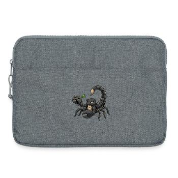 Le Scorpion avec des fléchettes - Sacoche pour ordinateur portable 15 pouces - gris chiné - Devant