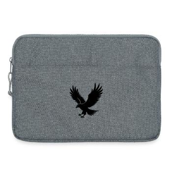 Fliegender Adler - Laptoptasche 15" - Grau meliert - Vorne