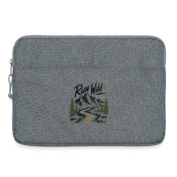Trailrunning – Run Wild - Laptoptasche 15" - Grau meliert - Vorne