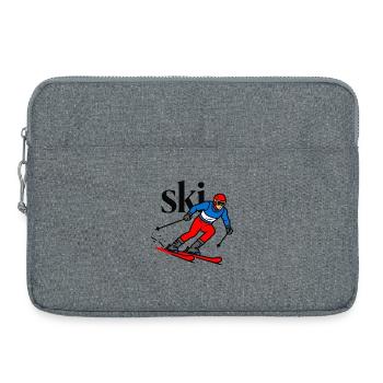 Ski Sport - Sacoche pour ordinateur portable 15 pouces - gris chiné - Devant