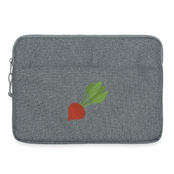 Art botanique de la betterave - Sacoche pour ordinateur portable 15 pouces - gris chiné - Devant
