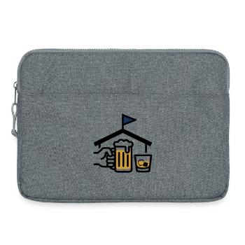 Loch 19 Clubhaus Bier Golfclub Herrenausflug - Laptoptasche 15" - Grau meliert - Vorne
