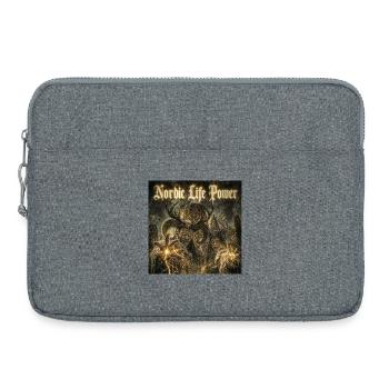 Pouvoir de la Vie Nordique - Sacoche pour ordinateur portable 15 pouces - gris chiné - Devant