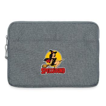 Sorcière Pin-up Rétro Enchantée - Sacoche pour ordinateur portable 15 pouces - gris chiné - Devant