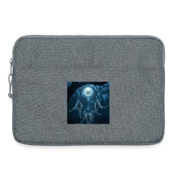 Traumfänger-Nacht-Talisman – Dunkle Fantasie - Laptoptasche 15" - Grau meliert - Vorne