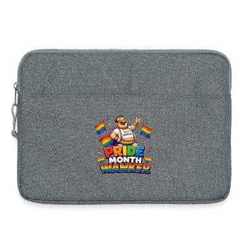 Pride Month Funny Rainbow Design - Laptop bag 15" - heather grey - Front