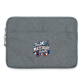 Matchday en Famille – Support - Sacoche pour ordinateur portable 15 pouces - gris chiné - Devant