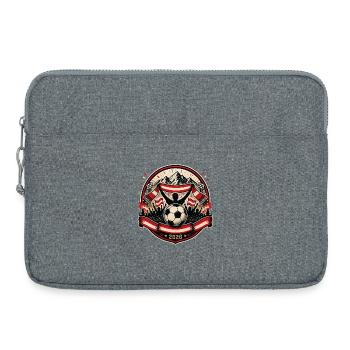 Badge de supporter Football Summer Austria 2026 - Sacoche pour ordinateur portable 15 pouces - gris chiné - Devant