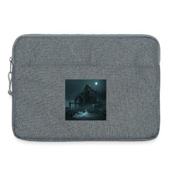 Le Moulin à l’Eau Noire – Le Mystère du Monde des Fantômes - Sacoche pour ordinateur portable 15 pouces - gris chiné - Devant