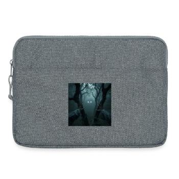 Regard à Leszy – Seigneur de la Forêt - Sacoche pour ordinateur portable 15 pouces - gris chiné - Devant