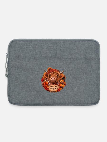 Cosy Autumn Highland - Laptoptasche 15" - Grau meliert