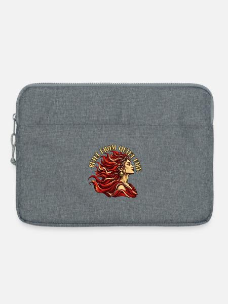Stilles Feuer - Laptoptasche 15" - Grau meliert