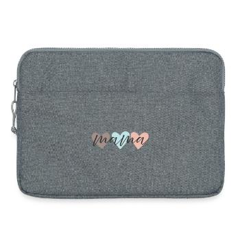 Mama Love Police Pastel Hearts - Sacoche pour ordinateur portable 15 pouces - gris chiné - Devant