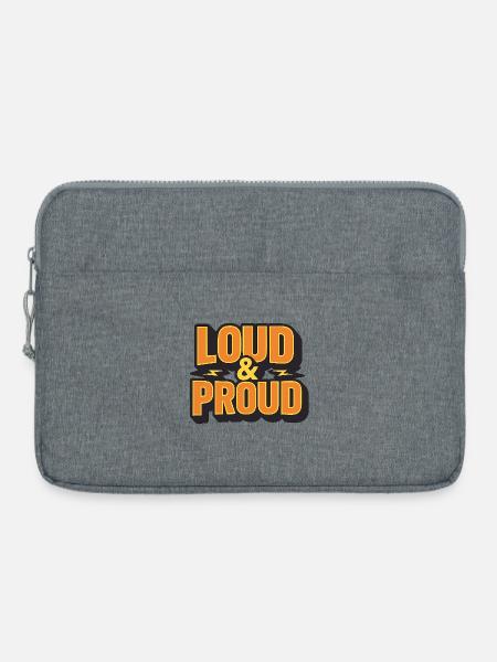 Laut & Stolz - Laptoptasche 15" - Grau meliert