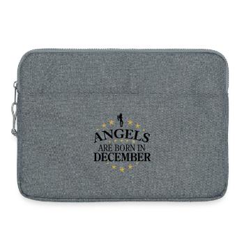Vêtements de sport décembre anges - Sacoche pour ordinateur portable 15 pouces - gris chiné - Devant