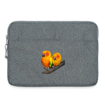 Oiseaux - Sacoche pour ordinateur portable 15 pouces - gris chiné - Devant