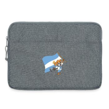 Argentine fan chien - Sacoche pour ordinateur portable 15 pouces - gris chiné - Devant