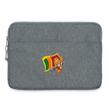 Chien fan du Sri Lanka - Sacoche pour ordinateur portable 15 pouces - gris chiné - Devant