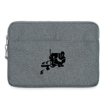 hockey_1 - Sacoche pour ordinateur portable 15 pouces - gris chiné - Devant