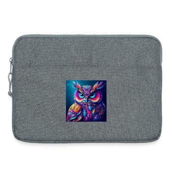 Owl - Laptop bag 15" - heather grey - Front