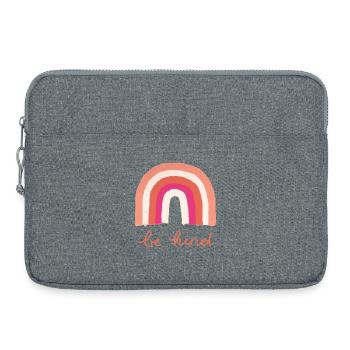 Be Kind Rainbow - Laptop bag 15" - heather grey - Front