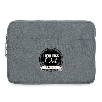 Lieblingsort Fehmarn - Laptoptasche 15" - Grau meliert - Vorne
