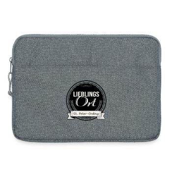 Lieblingsort St. Peter-Ording - Laptoptasche 15" - Grau meliert - Vorne