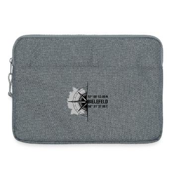 Koordinaten Bielefeld - Laptoptasche 15" - Grau meliert - Vorne