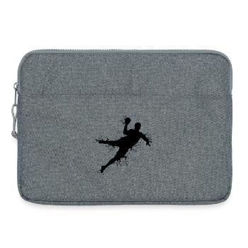 Joueur de handball Explosion de handball Lancer d’équipe Lanceur - Sacoche pour ordinateur portable 15 pouces - gris chiné - Devant