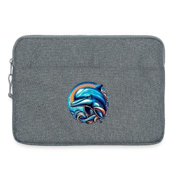 Delfin - Laptoptasche 15" - Grau meliert - Vorne