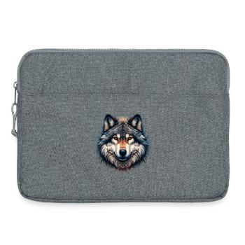 Loup - Sacoche pour ordinateur portable 15 pouces - gris chiné - Devant