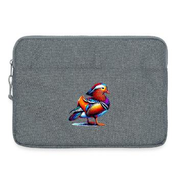 Canard mandarin - Sacoche pour ordinateur portable 15 pouces - gris chiné - Devant