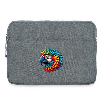 Papagei - Laptoptasche 15" - Grau meliert - Vorne