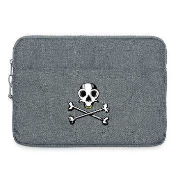 Skull and Bones 3c - Laptop bag 15" - heather grey - Front