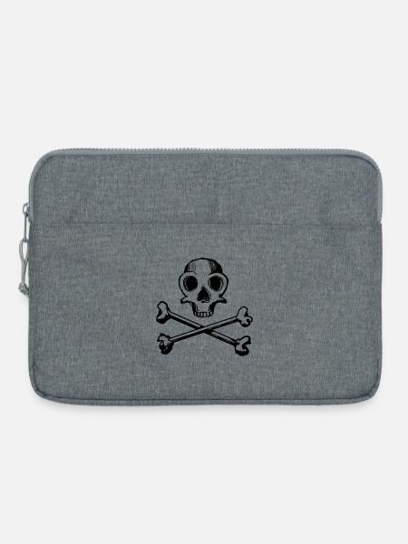 Skull and Bones 1c - Laptoptasche 15" - Grau meliert