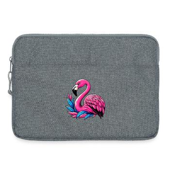 Flamant - Sacoche pour ordinateur portable 15 pouces - gris chiné - Devant
