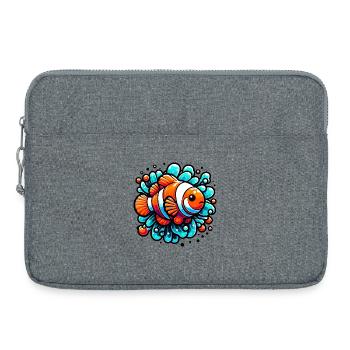 Clownfish - Laptop bag 15" - heather grey - Front
