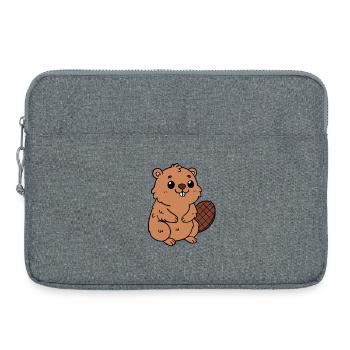 Castor - Sacoche pour ordinateur portable 15 pouces - gris chiné - Devant