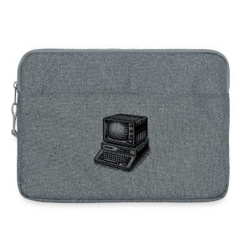 Classic retro PC - Laptop bag 15" - heather grey - Front