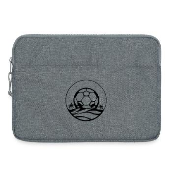 Soccer Drawing - Laptop bag 15" - heather grey - Front