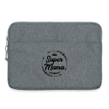 Super maman - Sacoche pour ordinateur portable 15 pouces - gris chiné - Devant