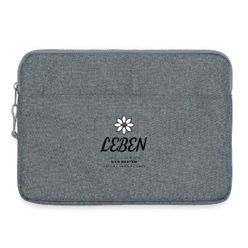 Weisheit - Leben - Laptoptasche 15" - Grau meliert - Vorne
