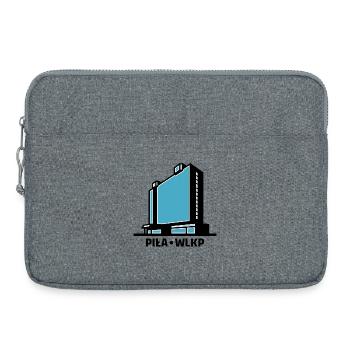 La ville de Piła Wlkp et l’hôtel Gromada Rodło - Sacoche pour ordinateur portable 15 pouces - gris chiné - Devant